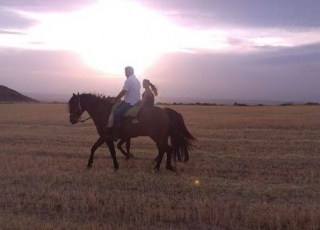galopando por la ruta